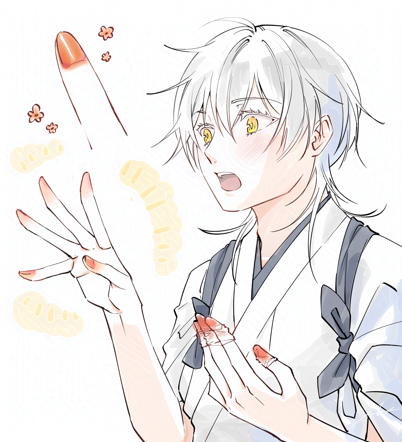 紅に染まる(鶴丸国永)